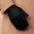 Antonio (black) – Luxurious Italian peccary leather gloves with cashmere lining 9