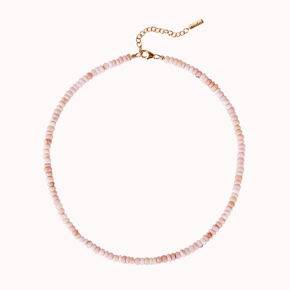 Pink Opal Beaded Necklace