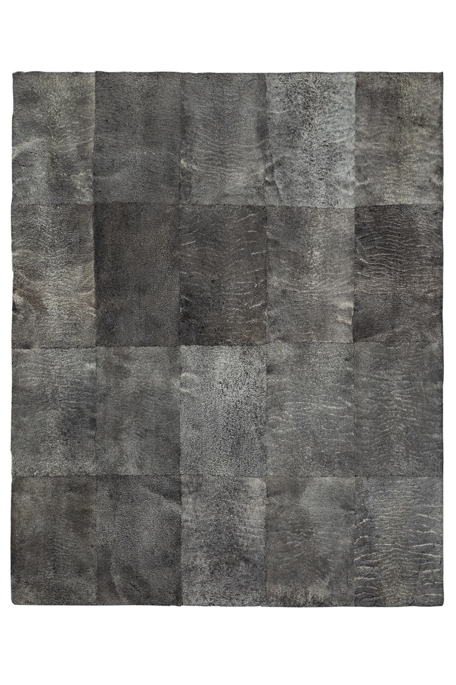 Plain Stacked - Charcoal Lambskin Rug