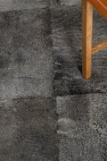 PLAIN STACKED - Charcoal Lambskin Rug 4