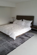 PLAIN STACKED - Charcoal Lambskin Rug 5
