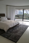 PLAIN STACKED - Charcoal Lambskin Rug 6