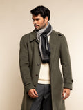 Romeo (blue/grey) - Italian warm and soft scarf made from 100% wool 8
