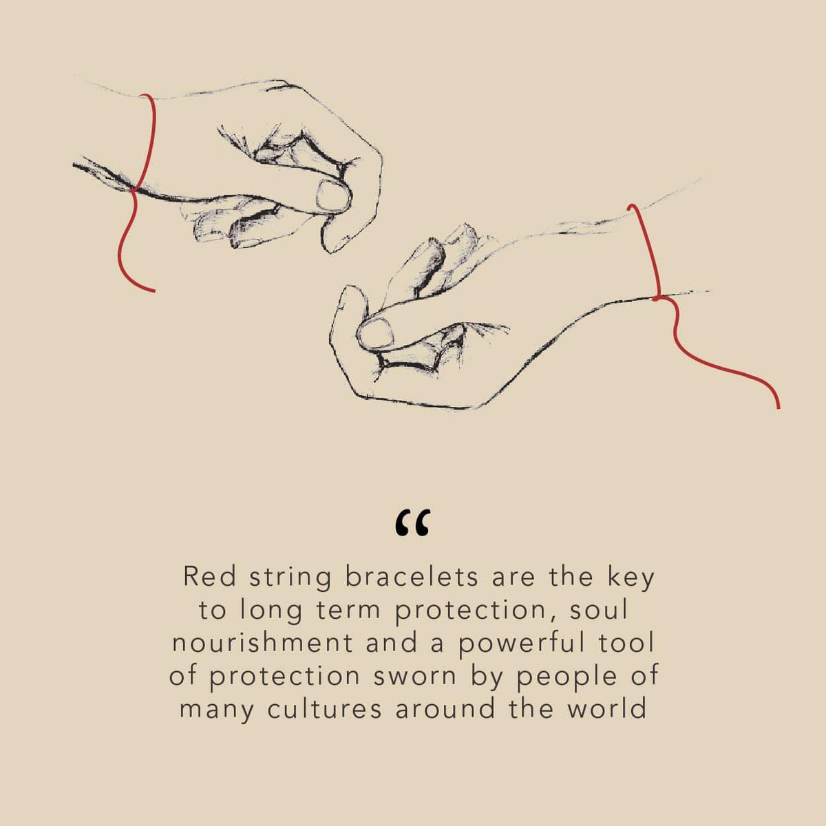 Hopeful Outlook Evil Eye Red String Bracelet