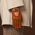 Raffaella (brown) – Luxurious Italian peccary driving gloves 7