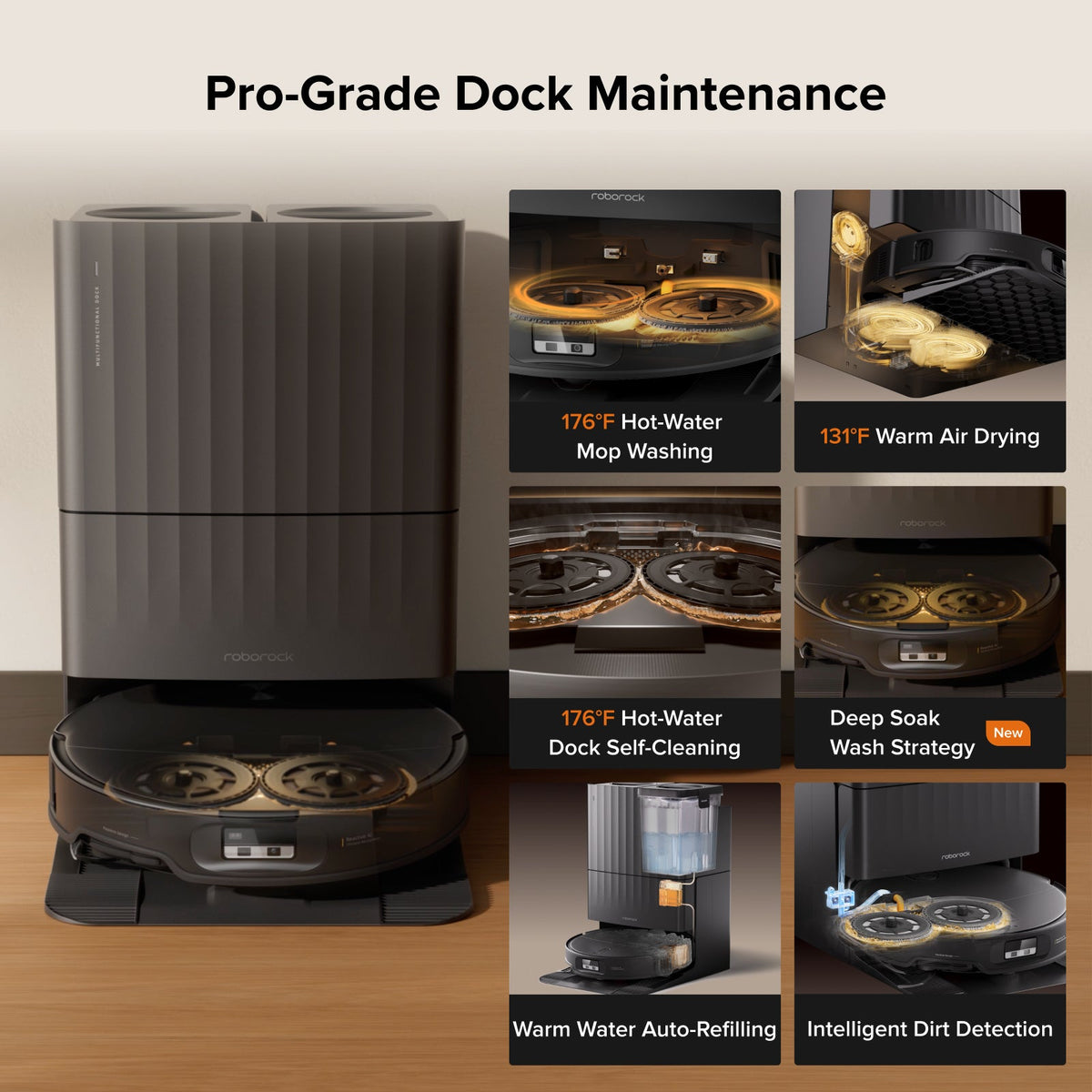Roborock Qrevo Edge 2 - 25,000 Pa HyperForce™ Suction & Dual Anti-Tangle System