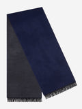 Romeo (blue/grey) - Italian warm and soft scarf made from 100% wool 2