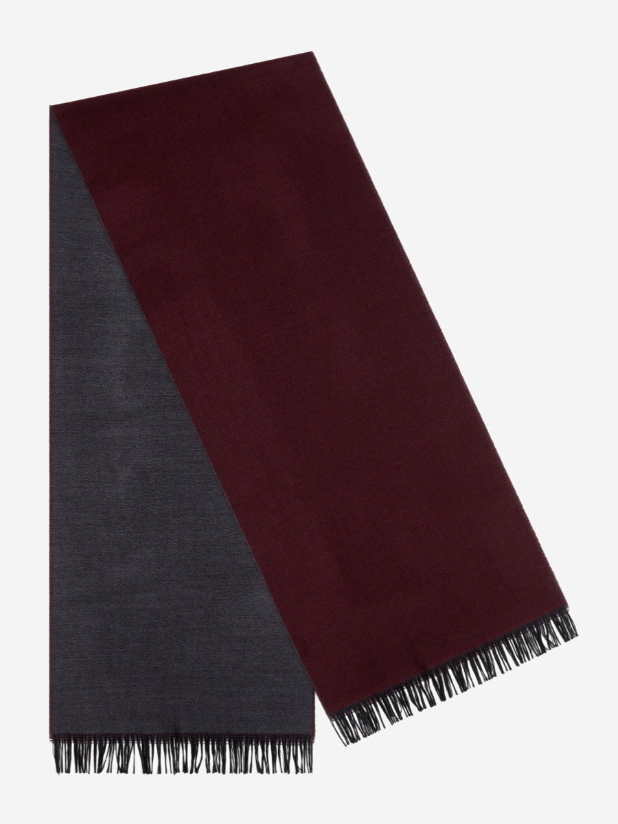 Romeo (red/grey) - Italian warm and soft scarf made from 100% wool