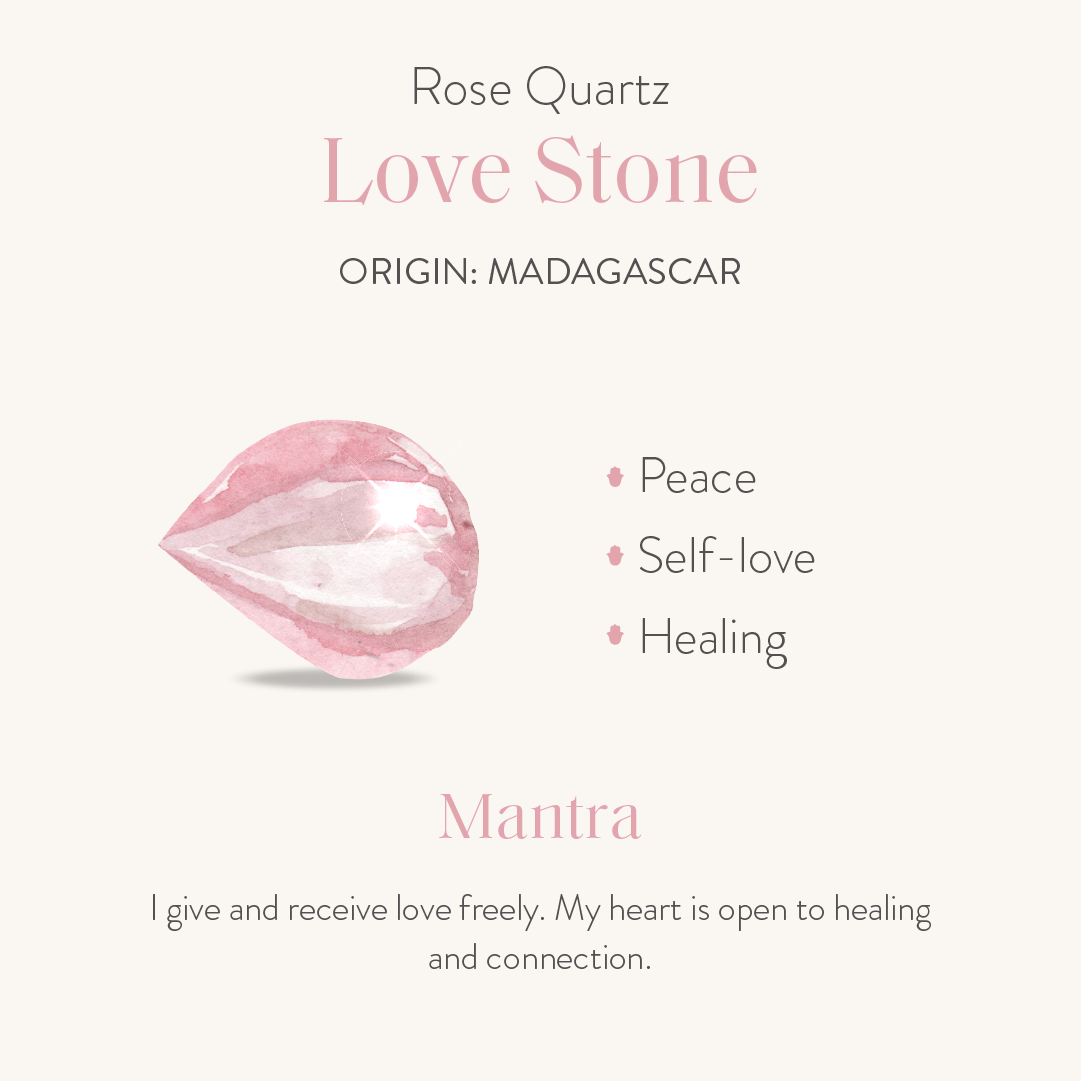 Absolute Adoration - Rose Quartz Pointer Charm