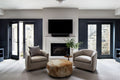 Round Cowhide Ottoman 7