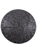ROUND HERRINGBONE – Large Designer Cowhide Rug 1