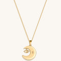 Serene Night - Moon Evil Eye Charm Necklace 4