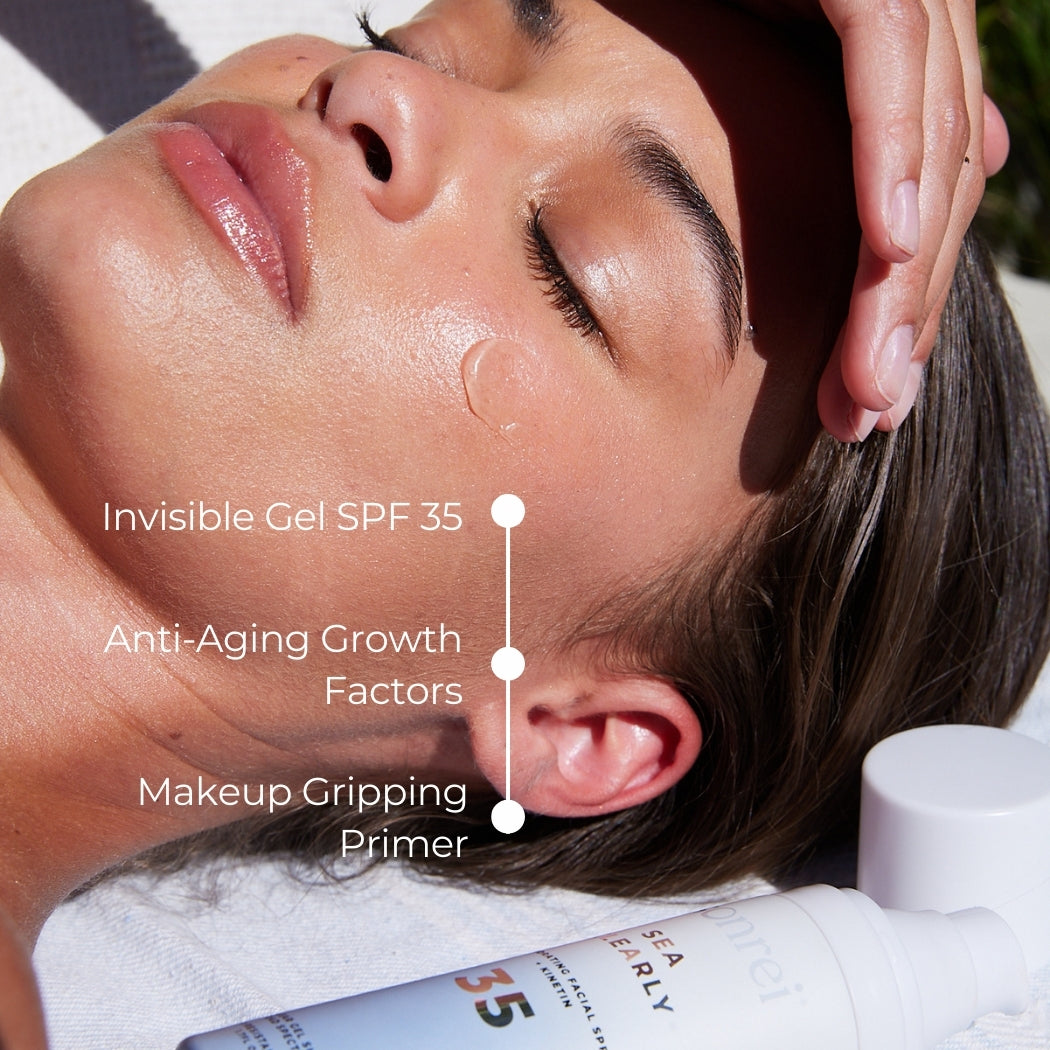Sea Clearly Hydrating SPF 35+ Kinetin-Growth Factor Clear Face Sunscreen Gel/Primer