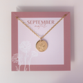 September Birth Flower Necklace • Aster 1