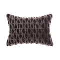 Amanda Hancrafted Sculpted Shearling Throw Pillow 1