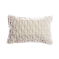 Amanda Hancrafted Sculpted Shearling Throw Pillow 4
