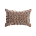 Amanda Hancrafted Sculpted Shearling Throw Pillow 6