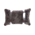 Shearling & Leather Lumbar Pillow 2