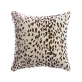 Shearling Leopard Square Pillow 1