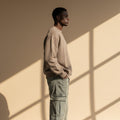 Shoe Grey Distress Oversized Sweatshirt 3