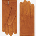 Silvia (cognac) - Italian suede leather gloves with luxurious cashmere lining 1