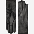 Skylar (black) – Extra-long sheepskin leather gloves with wool/cashmere lining & touchscreen capability 1