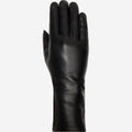 Skylar (black) – Extra-long sheepskin leather gloves with wool/cashmere lining & touchscreen capability 2