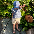 Dusty Blue Letter Baseball Hat 4