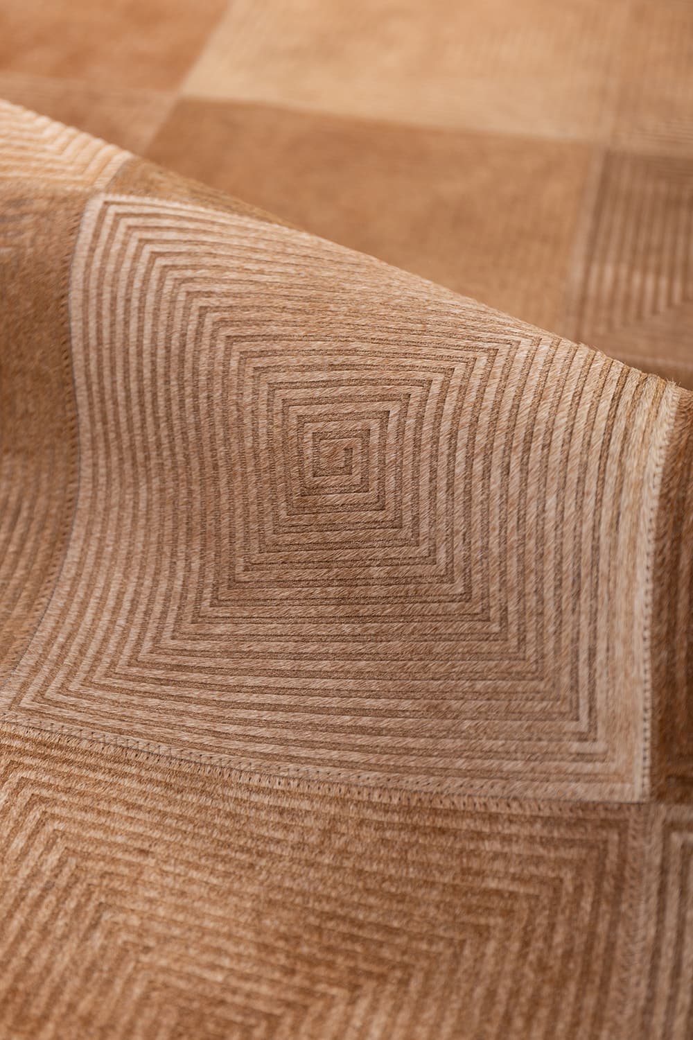 Spiral - Lasered Cowhide Rug