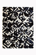 SQUARES – Black and White Patagonian Cowhide Rug 2
