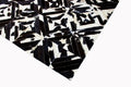 SQUARES – Black and White Patagonian Cowhide Rug 5