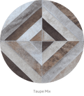 SQUARES – Black and White Patagonian Cowhide Rug 9