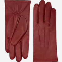 Stella (red) – Sheepskin leather gloves with ultra-warm fleece lining & touchscreen functionality