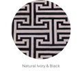T MODEL – Maze-Inspired Cowhide Patch Rug 10