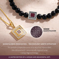 Illuminated Vision Sapphire Torah Nano Chip Necklace 4