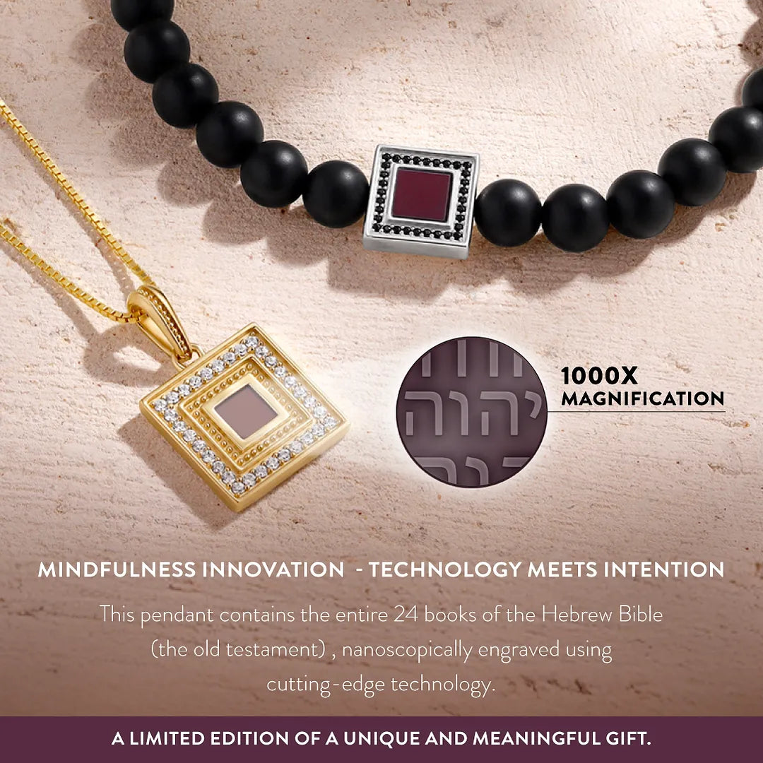 Illuminated Vision Sapphire Torah Nano Chip Necklace
