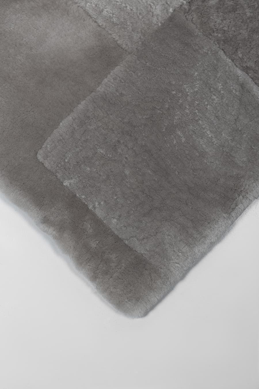 Tetris - Grey Shearling Rug