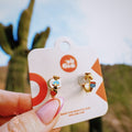 Arizona Desert 3D Huggie Hoop Earrings 9