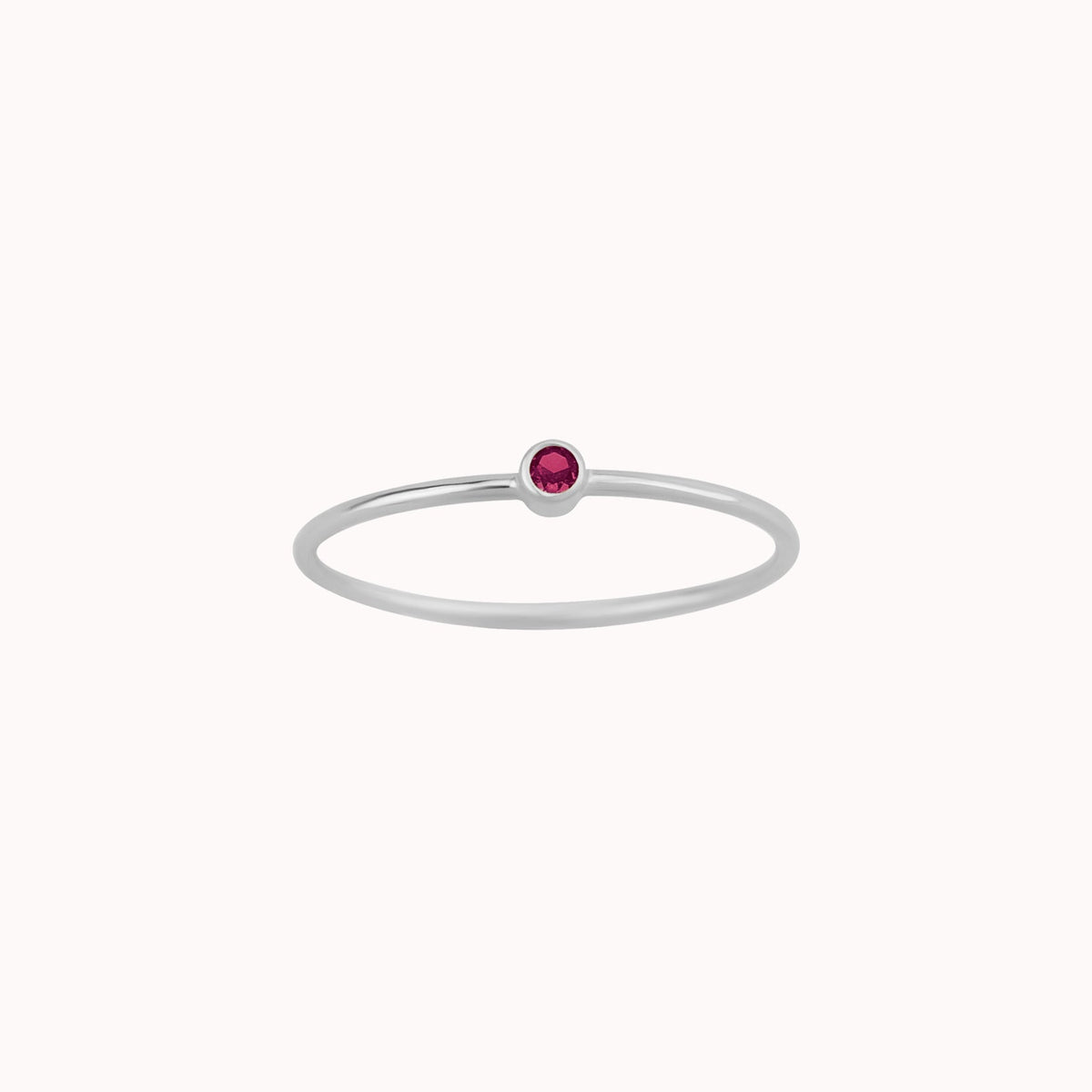 Tiny July Birthstone Ring ∙ Ruby