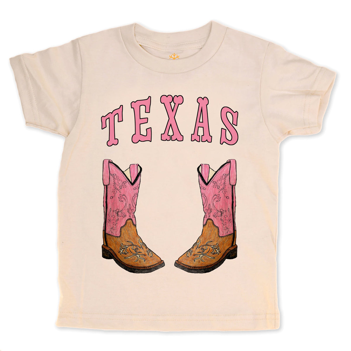 Pink Texas Boots - Natural organic