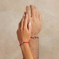 Endless Blessings Women's Silver Karma Circle Red String Bracelet 3
