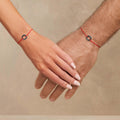 Spiritual Connection Black Enamel Karma Circle Red String Bracelet 3