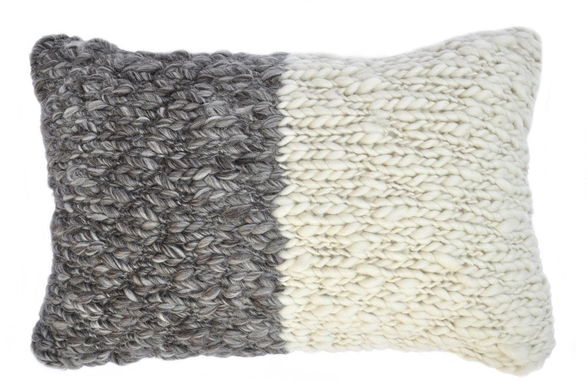 Jersey Bicolor Throw Pillow