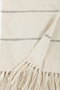 Grey Multi Striped Throw Blanket 3