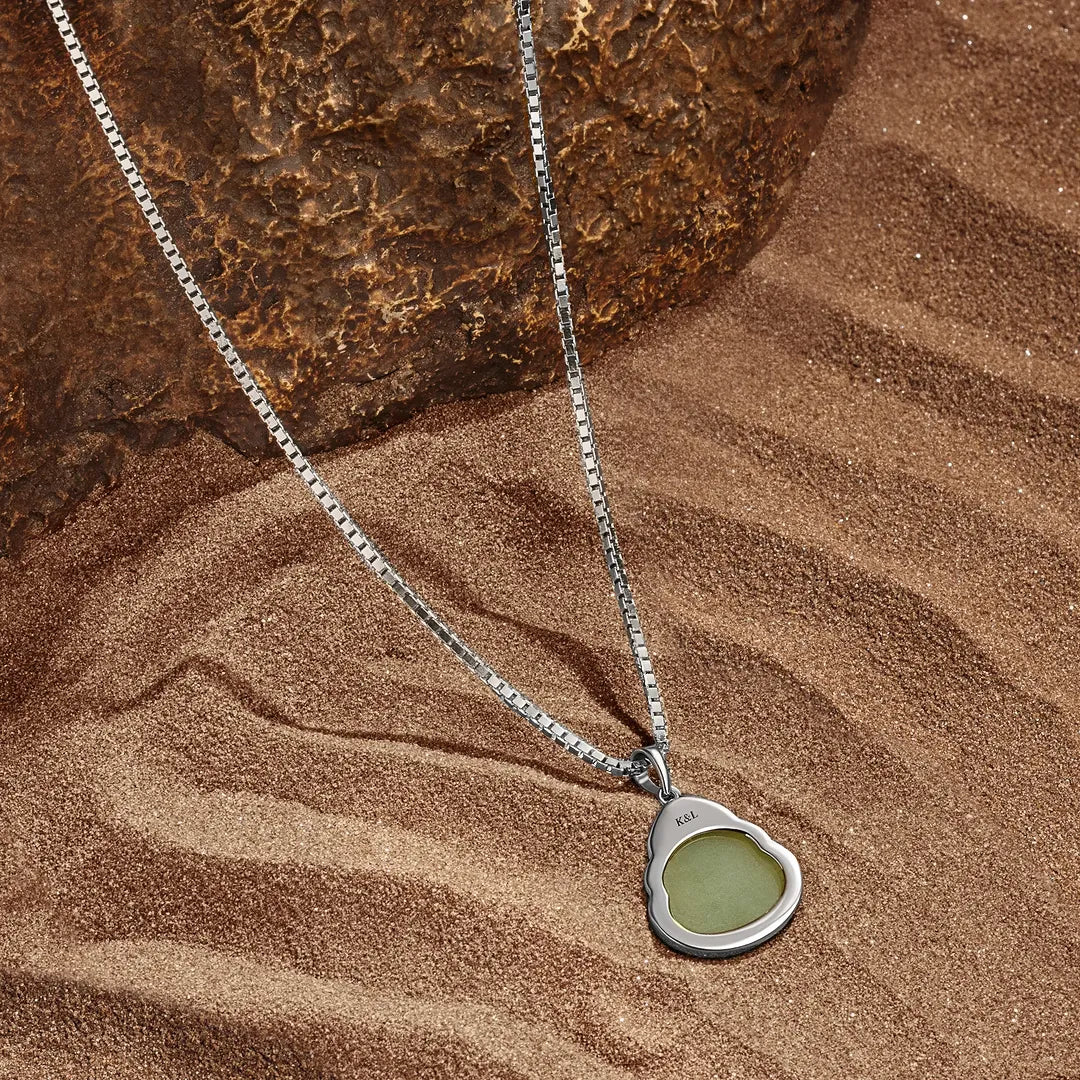 Tranquil Presence Jade Buddha Pendant