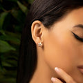 Lush Virtue Lotus Flower Stud Earrings 2