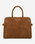 Viviana (cognac) - Italian suede leather women’s handbag 2