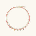 Divine Alignment Red String Enamel Chakra Evil Eye Anklet 1