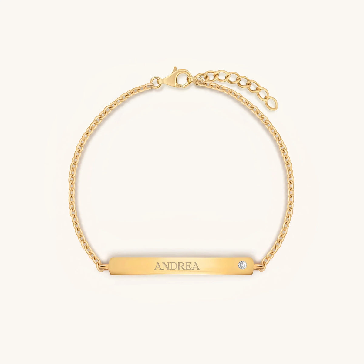 Grateful Spirit Gold Chain Engravable Bracelet