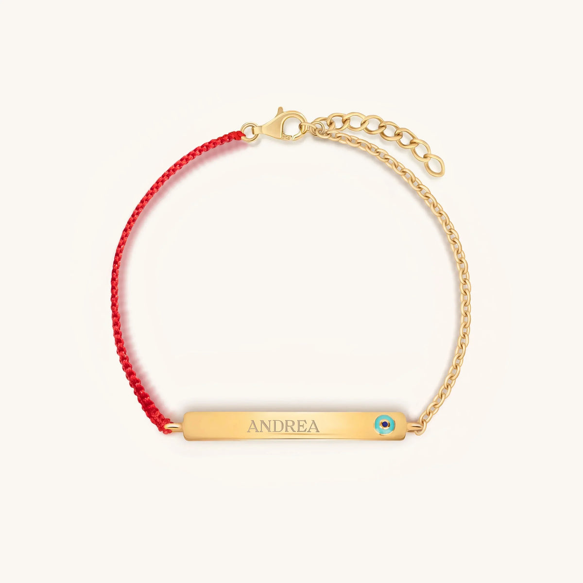 Spiritual Vigilance Evil Eye Red String Engravable Bracelet